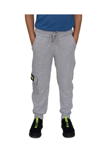 Erkek Çocuk Tek Kargo Cepli Eşofman Altı Bgl-st04630 Gri