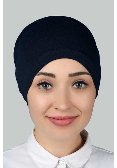 Altobeh Hazır Pratik Geçmeli Lastikli Tesettür Bone - Lacivert