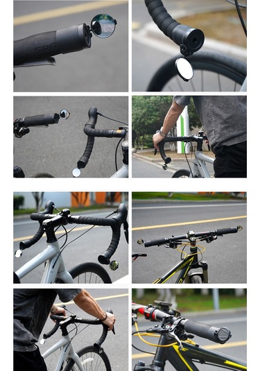Bisiklet Gidon Aynası Arka Görüş Aynası Bisiklet Bar Ucu Aynası 360 Derece Döndürülebilir Güvenlik Bisiklet Arka Görüş Aynası 28-32mm Çap İle Mtb Yol Dağ Bisikletleri İçin
