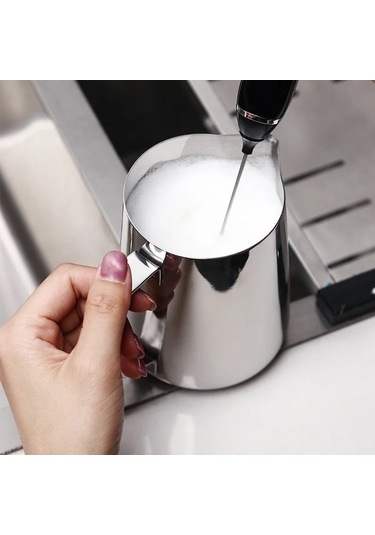 Pazly--60 Ml 2 Oz Paslanmaz Çelik Kahve Sürahi Espresso Süt Köpürtme Sürahisi Barista Kahve Latte Süt Köpürtücü Ölçekli Krem Süt Köpürtücü Fincan