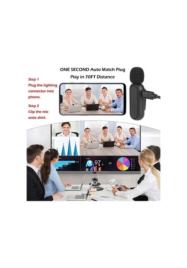 Wondernest Kablosuz Yaka Gürültü Azaltma Mikrofonu Usb-c' Ve Şarj Kutusu