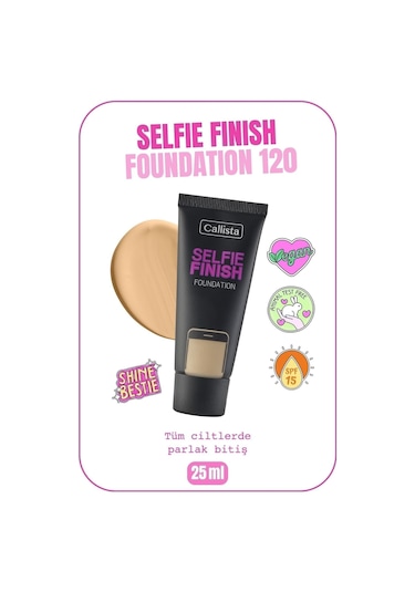Callista Selfie Finish Spf 15 Parlak Bitişli Fondöten - 120 Cashmere - Açık Bej