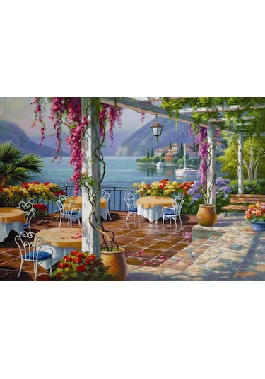 Anatolian 500 Parça Mor Salkımlı Teras Puzzle