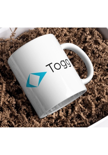 Applucky Togg Baskı Kupa Bardak Beyaz