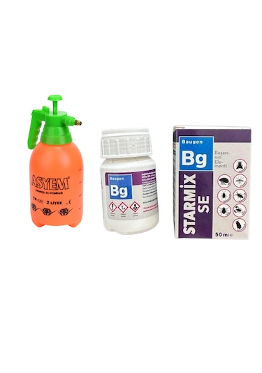 Asyem Pompa 2 Lt + Starmix 50 Ml Hamam Böçeği,tahta Kurusu,pire