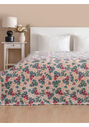 Diadora Wellsoft Fitilli Çiçekli Battaniye Sarı Puantiyeli Sarı Puantiyeli