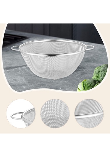 Homyl Paslanmaz Çelik Süzgeç Çok Amaçlı Kolay Gümüş