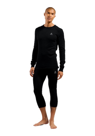 Odlo Odlo Active Warm Bl Top Crew Neck L/s Erkek Siyah İçlik Üst 6000 Siyah
