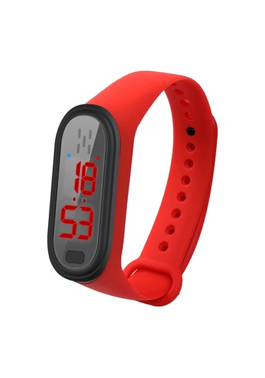 Vkemall Usb Şarjlı Akıllı Sicaklık Ölçer Ve Ultrasonik Uyuşturucu, 3 Modlu Buzzer Kordonu Kırmızı