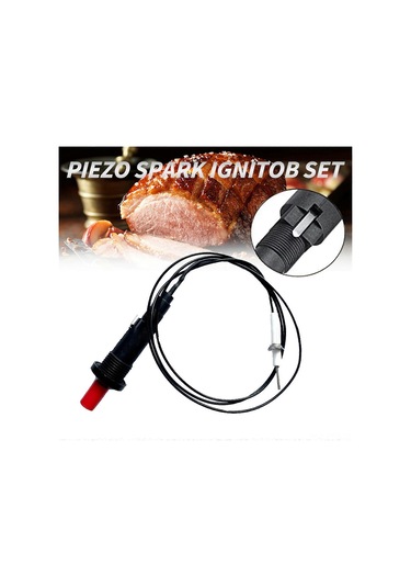 Geeksen Gaz Sobası/soğanlık Ateşleyici, Düğme Tipi Piezo İgniter, 1m Kablolu, 18kv Çıkış, 18mm Montaj Deligi, Ateş İğnesi Seti Diğer