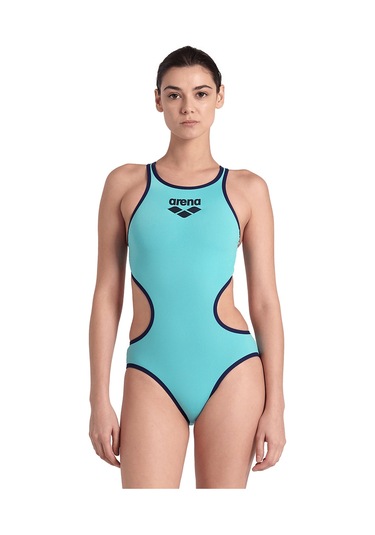 One Big Logo One Piece Kadın Mavi Yüzücü Mayosu 001198840 1525396 Mavi