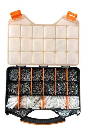 2077 Parça 20 Çeşit Sunta Vidası,dübel ,metrik 3 Mm Civata ,somun