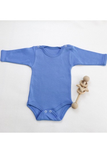 Kız-erkek Unisex 3'lü Paket Bebek Pamuklu Uzun Kollu Basic Cıtcıtli Body-zıbın 001