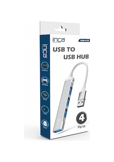 Inca Iusb-4tu Usb Tip-a 3 Usb2.0+1 Usb3.0 Hub
