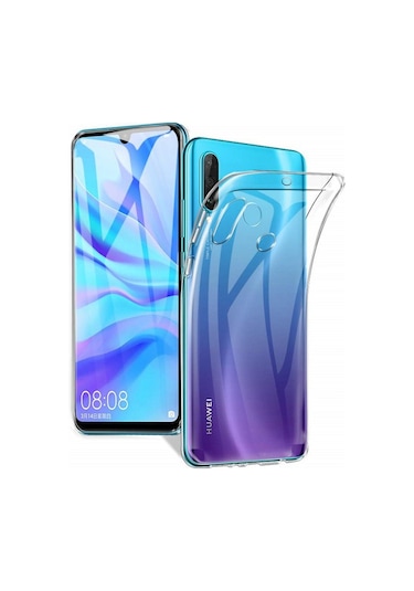 Huawei P30 Lite Kılıf Şeffaf Silikon Kamera Korumalı 0,30 Mm