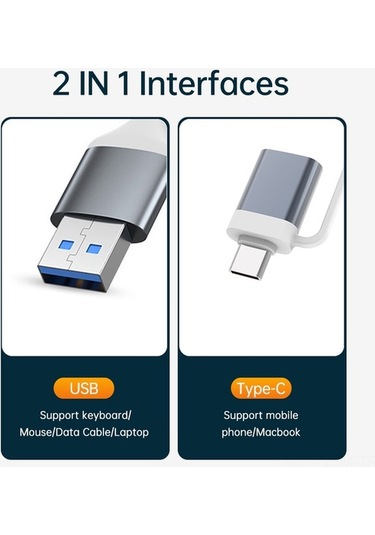 Diğer 4 Portlu Usb 3.0 Type-c Hub - Macbook, Pc Ve Ps4 Uyumlu İnce Tasarım, Güçlü Performans