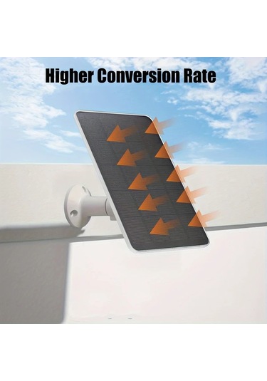 Xuweiwei Taşınabilir Güneş Şarj Paneli Kiti 3 Parça Beyaz Dış Mekan Kamera Fan Usb Type C Uyumlu