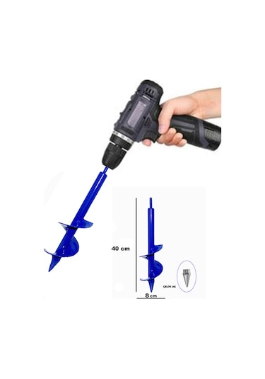 Matkap Uçlu Fide Dikme Botanik Süs Bitki Ekme Toprak Burgusu