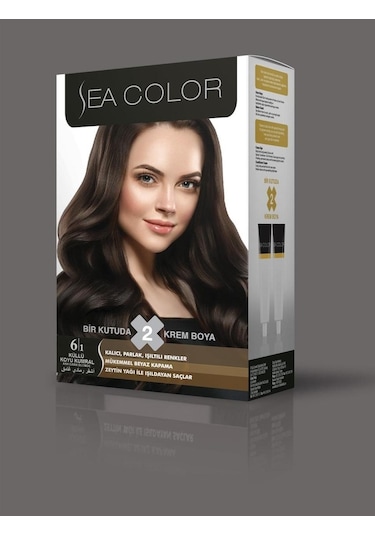 Sea Color Saç Boyası Küllü Koyu Kumral 6/1 (422155555)