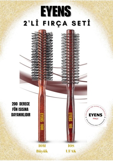 Eyens 4'lü Fırça Tarak Seti 150 Ml Kavanoz Wax Hediye