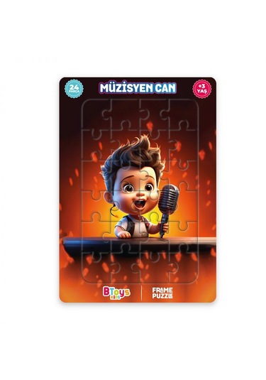 5 Adet Lisanslı 24 Parça Btoys Can Frame Puzzle 5 Adet Puzzle