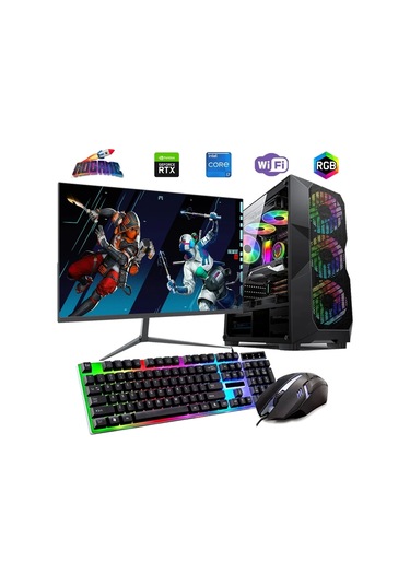 Rogame RKT660823 i7-13700F 16 GB 480 GB SSD 6 GB RTX3050 24" Free Dos Masaüstü Oyuncu Bilgisayarı