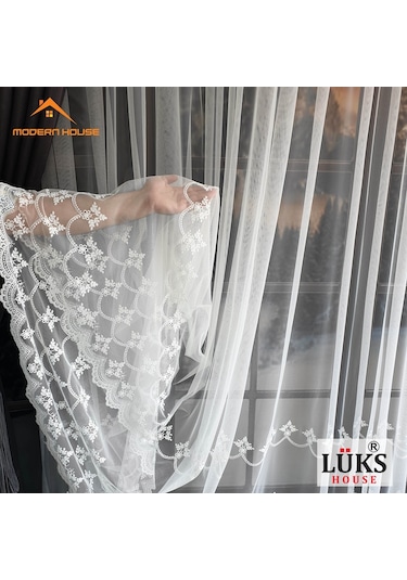Lüks Grek Etek 7 Tül Perde Yüksek Kalite - Modern House