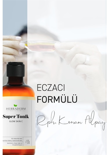 Herbaderm Glow Skin C Aydınlatıcı, Leke Ve Kırışıklık Karşıtı Super Tonik 250 Ml