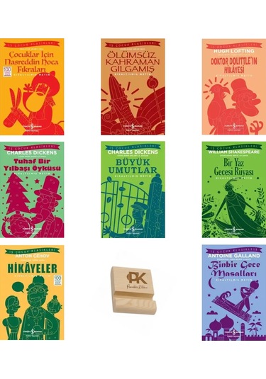 İş Çocuk Klasikleri 8-13 Yaş Nasrettinhoca Ölümsüzkahraman Doktordolittle Tuhafyılbaşı Umut 8li Set
