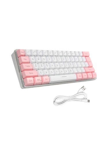 Yunboo 61 Tuşlu Rgb Aydınlatmalı Kablolu Membran Klavye - Kompakt Tasarım Ve Multimedya Kısayolları
