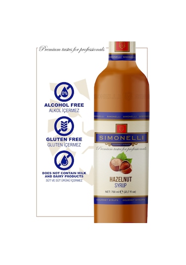 Simonelli Kahve ve Kokteyl Şurubu Fındık Aromalı 700 ML + Pompa