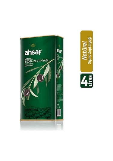 Ahsaf Natürel Sızma Zeytinyağı 4 L