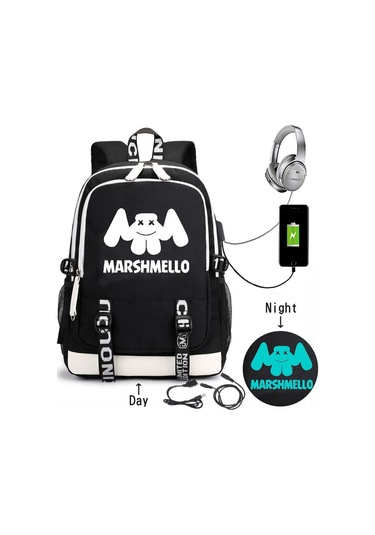 Wezone Marshmello Sırt Çantası, Elektronik Müzik Tasarımı, Dayanıklı Ve Şık, Ofis İçin Mükemmel Çözüm Çok Renkli