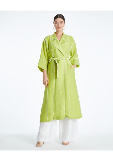 Kadın Biyeli Kap - Bağlama Kemer Detaylı - Modern Ve Şık - Günlük Ve Özel Günlerde Kullanım İçin Kap Fıstık Yeşil Kadın Biyeli Kap - Bağlama Kemer Detaylı - Modern Ve Şık - Günlük Ve Özel Günlerde Kullanım İçin Kap Fıstık Yeşil