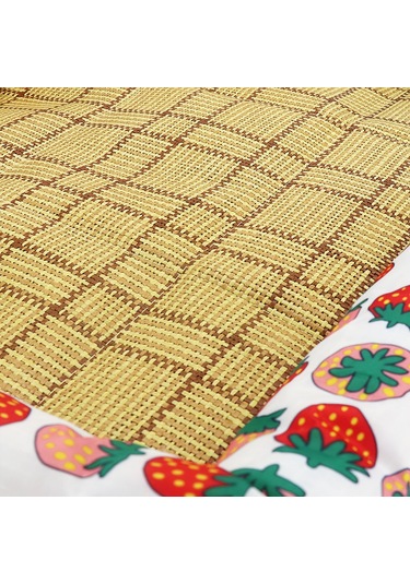 Maiyame Pet Summer Cool Mat Hasır Bambu Uyku Yatağı Orta Boy Evcil Köpek Kedi İçin Rahat Yastık 11