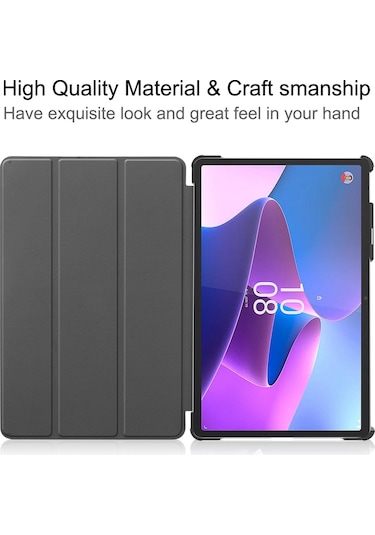 Butu Lenovo Uyumlu Tab P11 Pro Gen 2 Üç Katlı Stand Pu Deri Tablet Kılıfı Otomatik Uyandırma/uyku Fonksiyonu Damla Korumalı Kapak