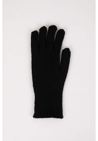 DeFacto Kadın Fonksiyonel Triko Eldiven C6839AX24WNBK23 Siyah