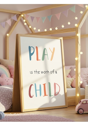 Play Child Dijital Baskı Poster V1 Çerçevesiz