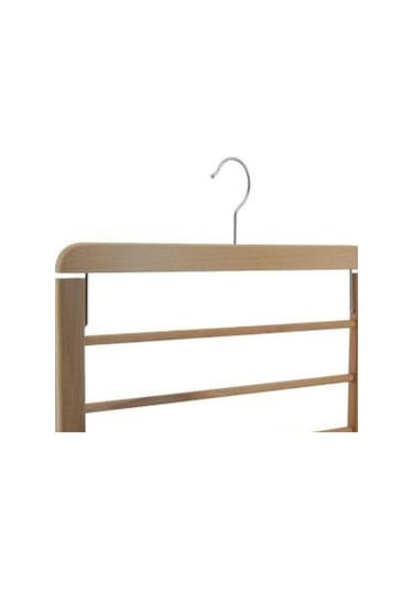 Nyn Ahşap Katlı Pantolon Askısı Bej