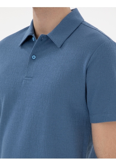 Pierre Cardin Erkek Mavi Tişört 50307581-vr036 Mavi