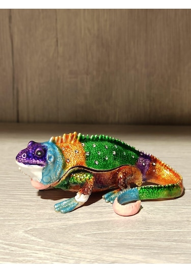 Swarovski Taşlı Iguana Mücevherlik / Dekoratif Biblo