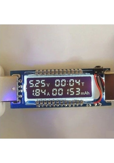 USB Voltmetre - Ampermetre OLED Ekran Şarj Kapasite Test Cihazı