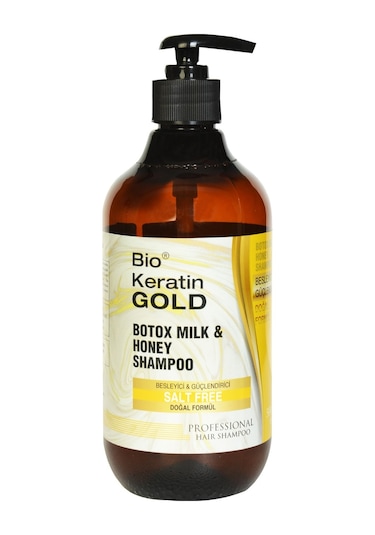 Bio Keratin Gold Süt & Bal Özlü Onarıcı Tuzsuz Şampuan 500 ML