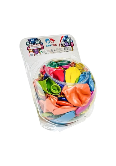Str-117 Metalik Karışık Renk 100lü Balon çok renkli