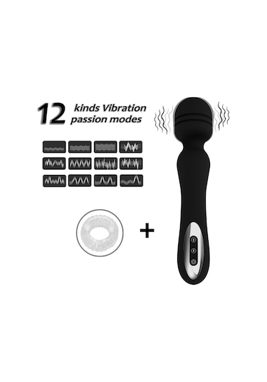 Teltree 360 Bükülebilir Başlı, 12 Ayarlanabilir Seviyeli, Su Geçirmez Kadın Masaj Aleti - Usb Şarjlı