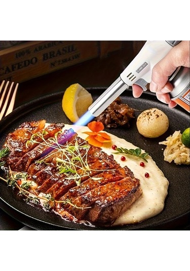 Trendooze Gaojunshop01 Kamp & Ev Gazlı Üfleç, Derin Alev Ayarı, Koyu Gri Koyu Gri