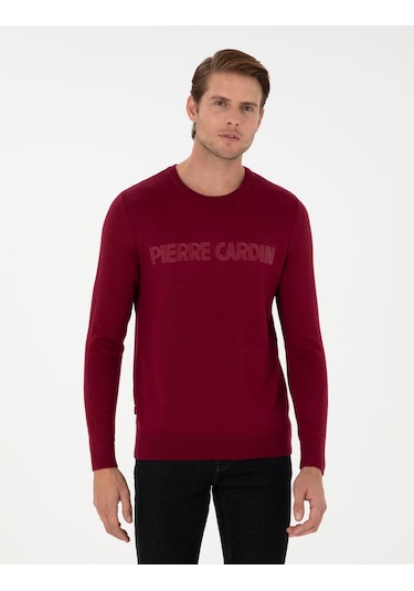 Pierre Cardin Erkek Vişne Kazak /triko 50296419-vr223 Vişne