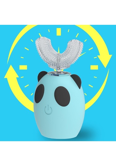 Sones U Şeklinde Güzellik Aleti Ultrasonik Titreşim Diş Usb Şarjlı Çocuk Elektrikli Diş Fırçası, Stil: 8-15 Yaş Arası Pembe