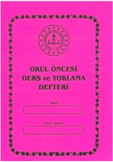 Anaokulu Kreş Ders Ve Yoklama Defteri 10 Adet P.p.kapak
