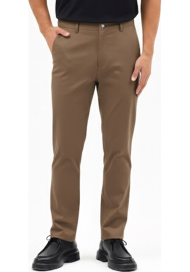 Erkek Motion Streç Kumaş Relaxed Beli Lastikli Jogger Pantolon Kahverengi M701-r0140002-05 Kahverengi